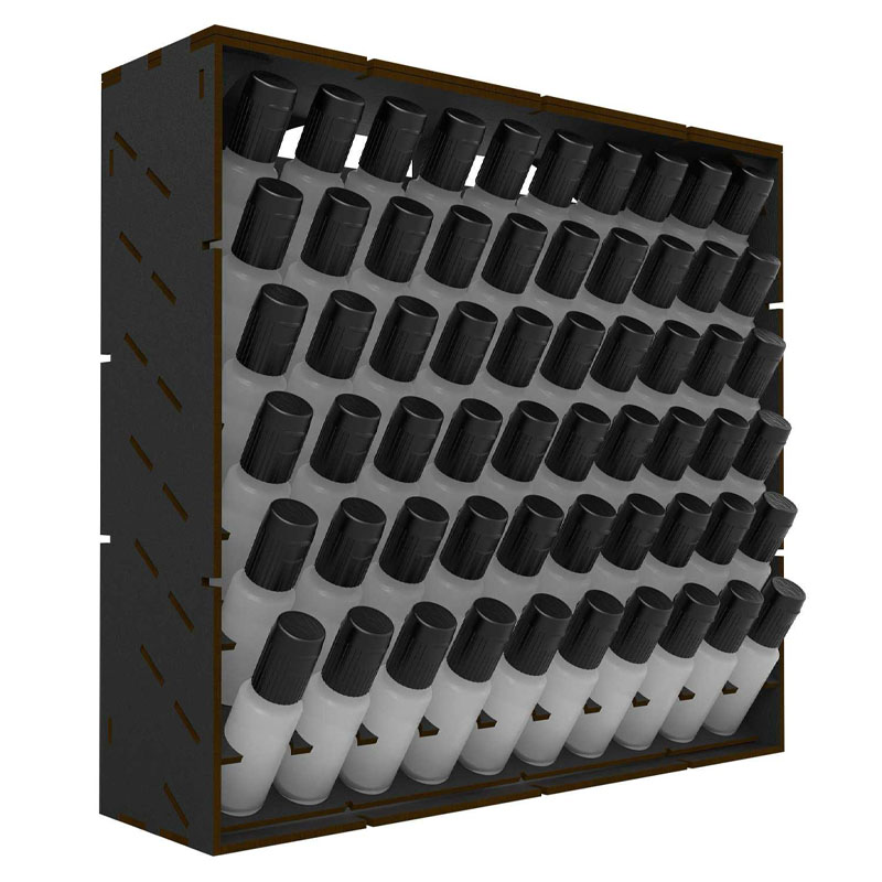 GreenStuffWorld Black Vertical 17ml Paint Rack (30 x 28 x 8.2 cm) 6903 GreenStuffWorld Black Vertical 17ml Paint Rack (30 x 28 x 8.2 cm) 6903