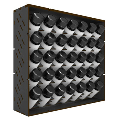 GreenStuffWorld Black Vertical 30ml Paint Rack (30 x 28 x 8.2 cm) 6904
