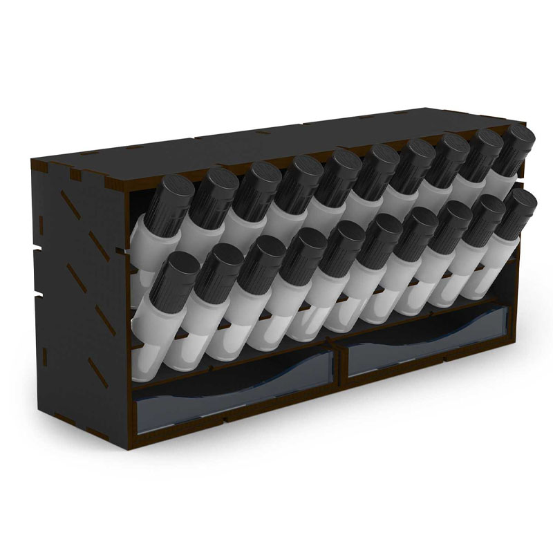 GreenStuffWorld Compact 17ml Paint Rack (30 x 14 x 8.2 cm) 6908 GreenStuffWorld Compact 17ml Paint Rack (30 x 14 x 8.2 cm) 6908