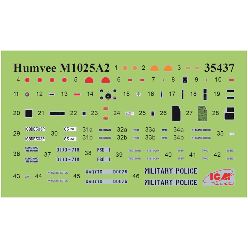 Alternative view of ICM M1025A2 Humvee Armament Carrier (1/35) 35437