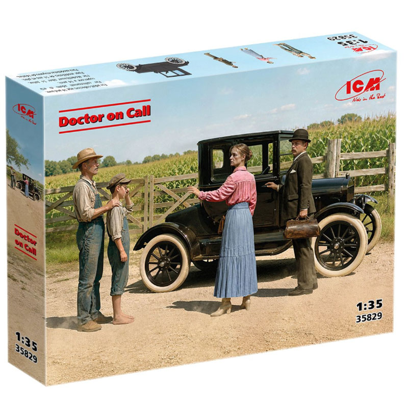 ICM ‘Doctor on Call’ 1918 Model T with 4 Figures (1/35) 35829