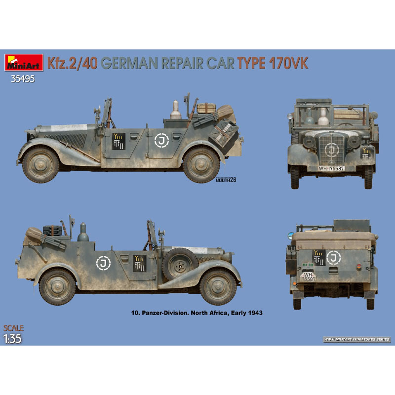 Alternative view of MiniArt Kfz.2/40 German Repair Car Type 170VK (1/35) 35495
