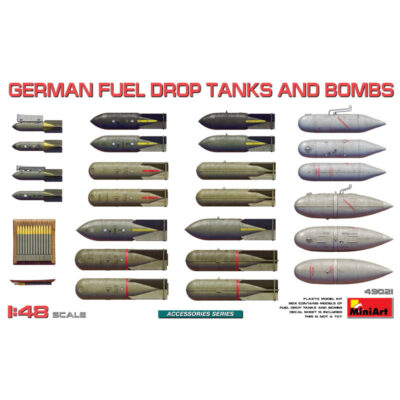 MiniArt German Fuel Drop Tanks and Bombs (1/48) 49021