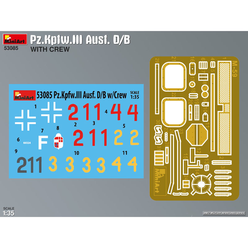 Alternative view of MiniArt Pz.Kpfw.III Ausf. D/B with Crew (1/35) 53085