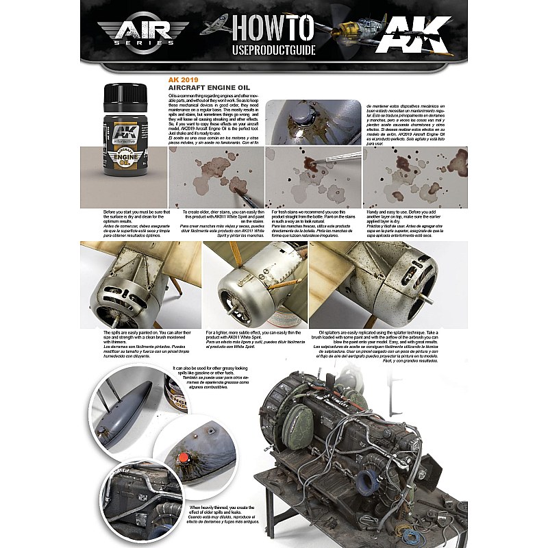 AK Interactive AK Interactive Aircraft Engine Oil (35ml) AK-2019 35ml AK2019 additional image 3