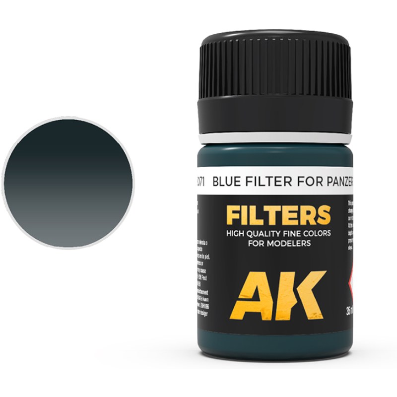 AK Interactive Blue For Panzer Grey Filter (35ml) AK071