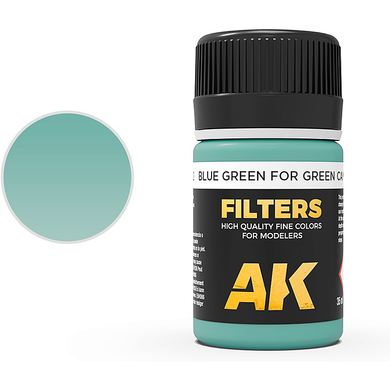 AK Interactive Blue Green for Green Camo Filter (35ml) AK4162