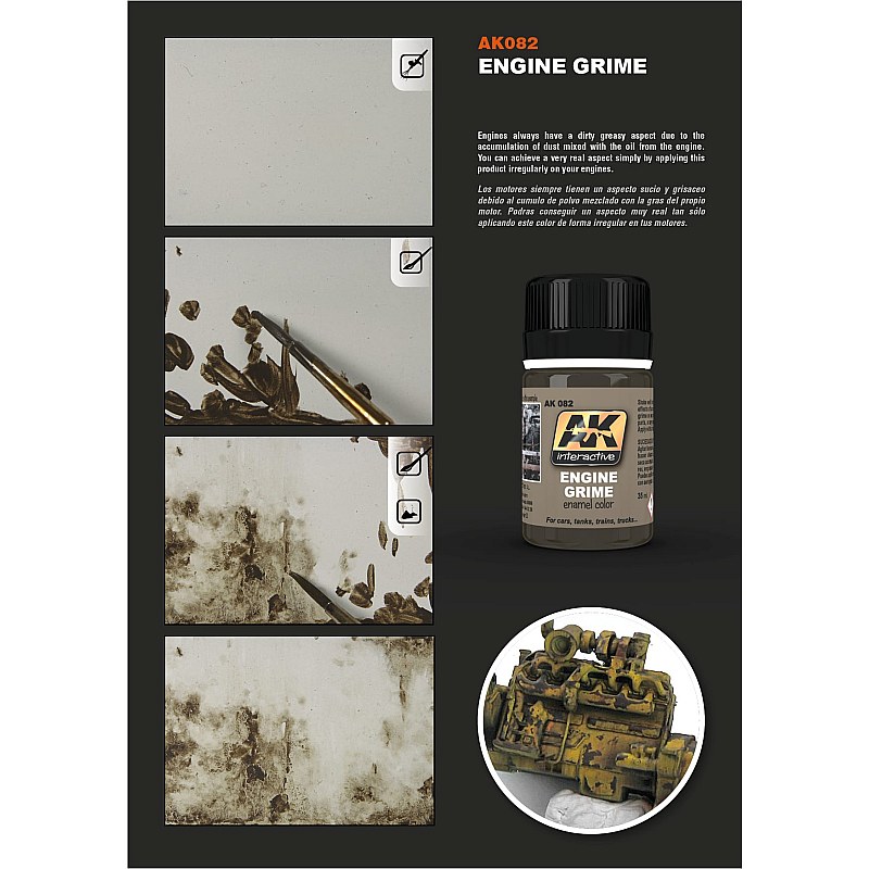 AK Interactive AK Interactive Engine Grime (35ml) AK-082 35ml 082 additional image 4