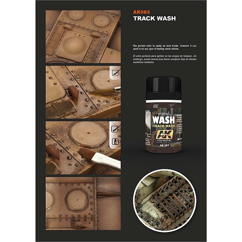 AK Interactive AK Interactive Track Wash (35ml) AK-083 35ml 083 additional image 4