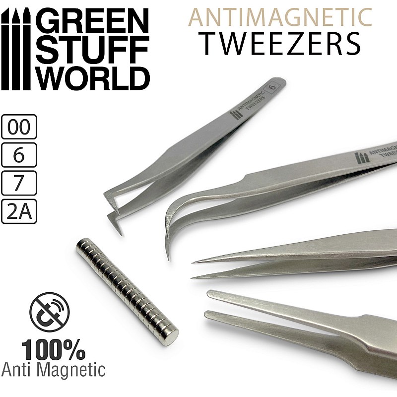 GreenStuffWorld Anti-magnetic modeling tweezers 8436554361564ES additional image 5