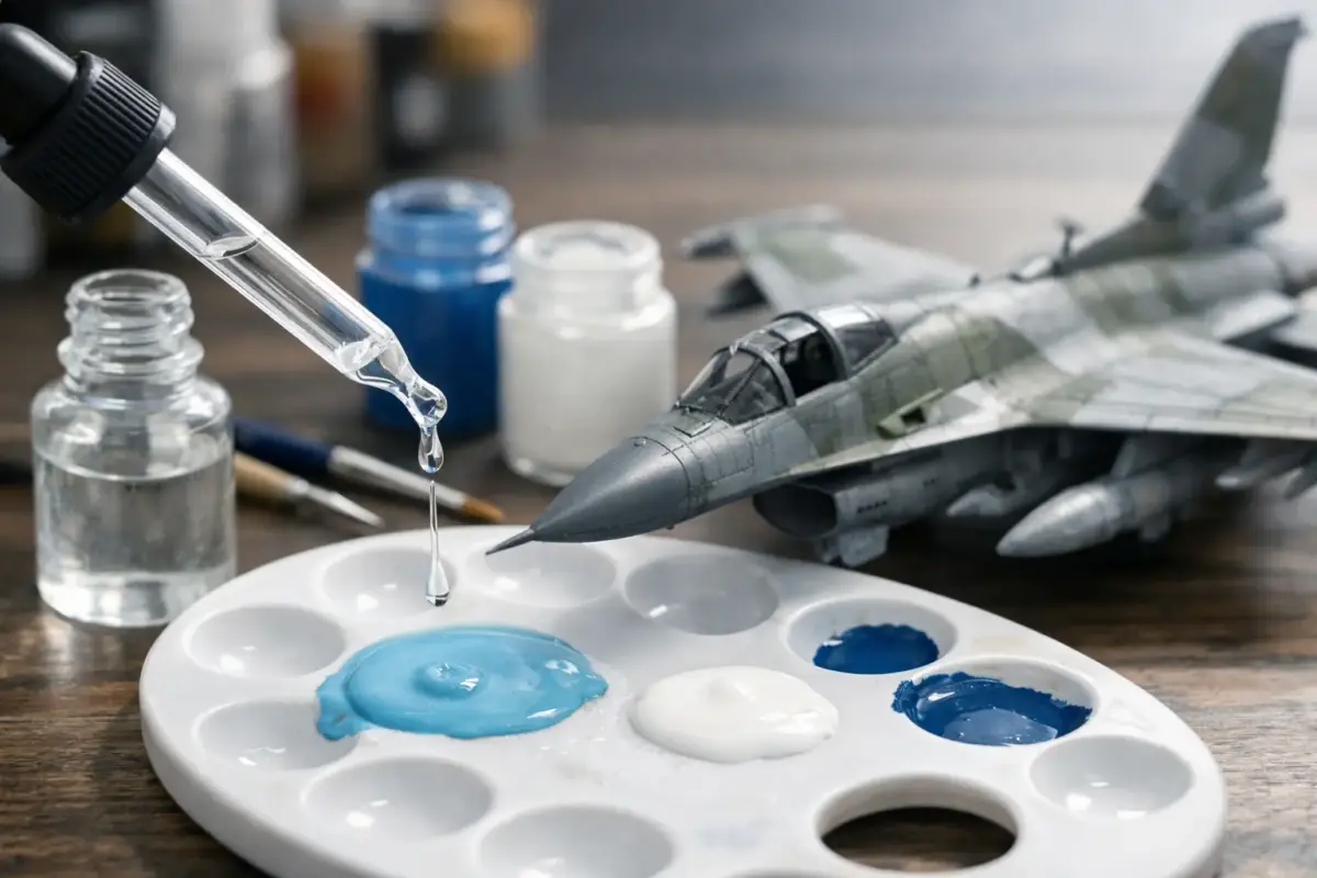 How to Thin Acrylic Paints for Scale Models