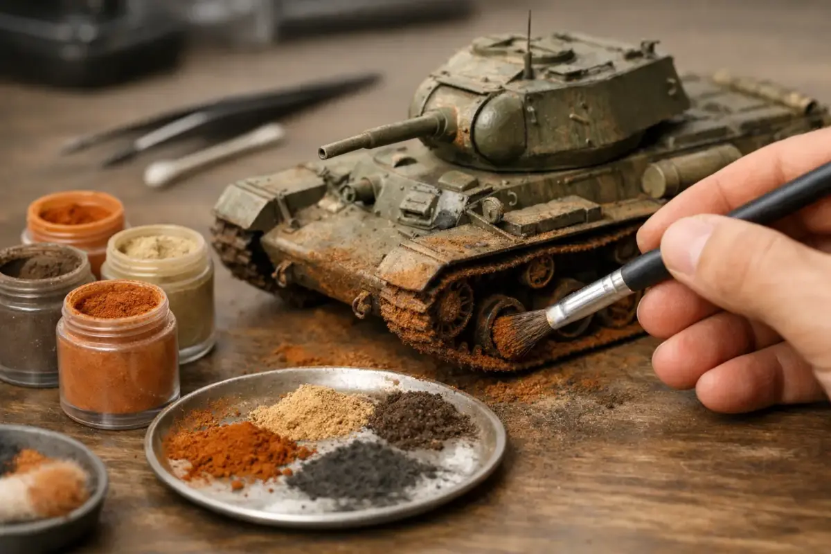 How to Use Pigment Powders on Scale Models