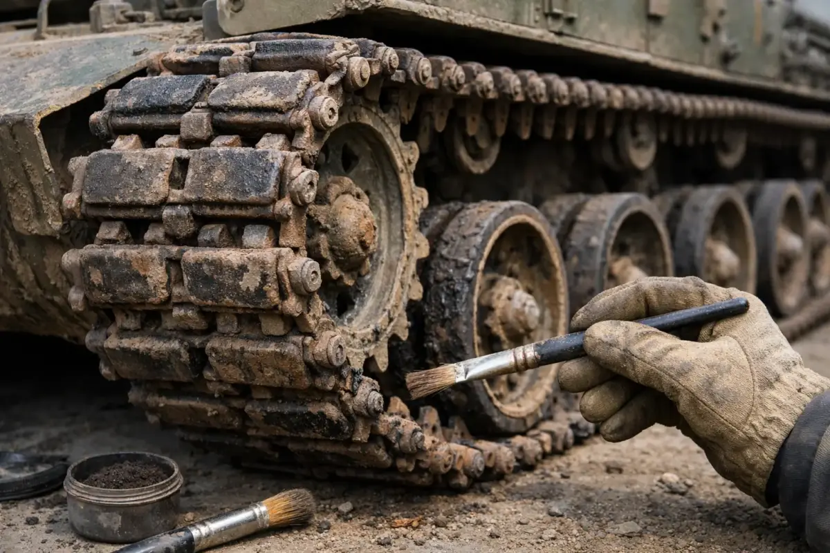 How to Weather Tank Tracks for Realistic Armour
