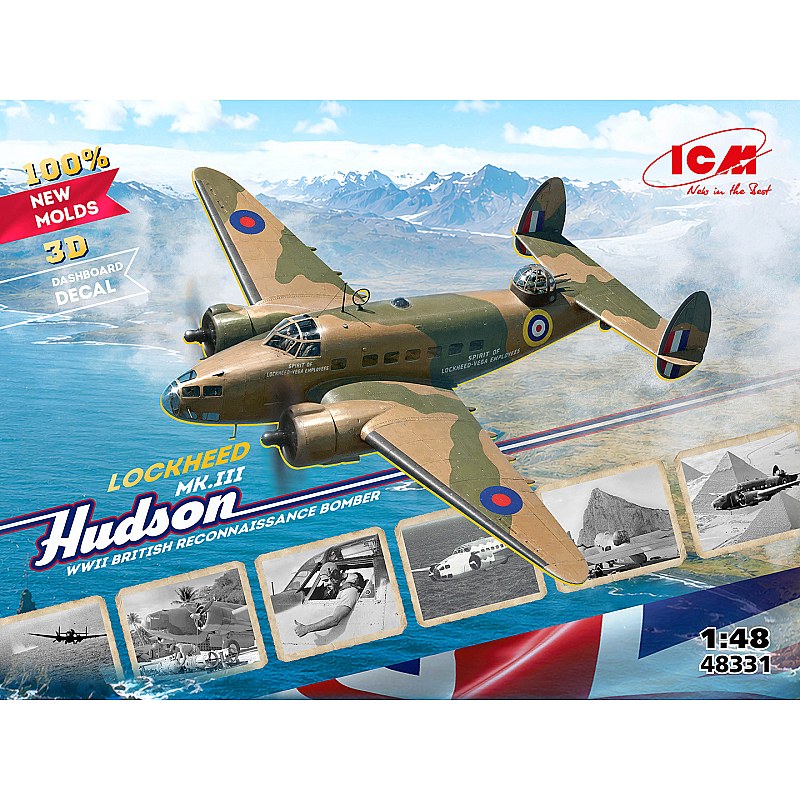 ICM Lockheed Hudson Mk. III British Bomber (1/48) 48331