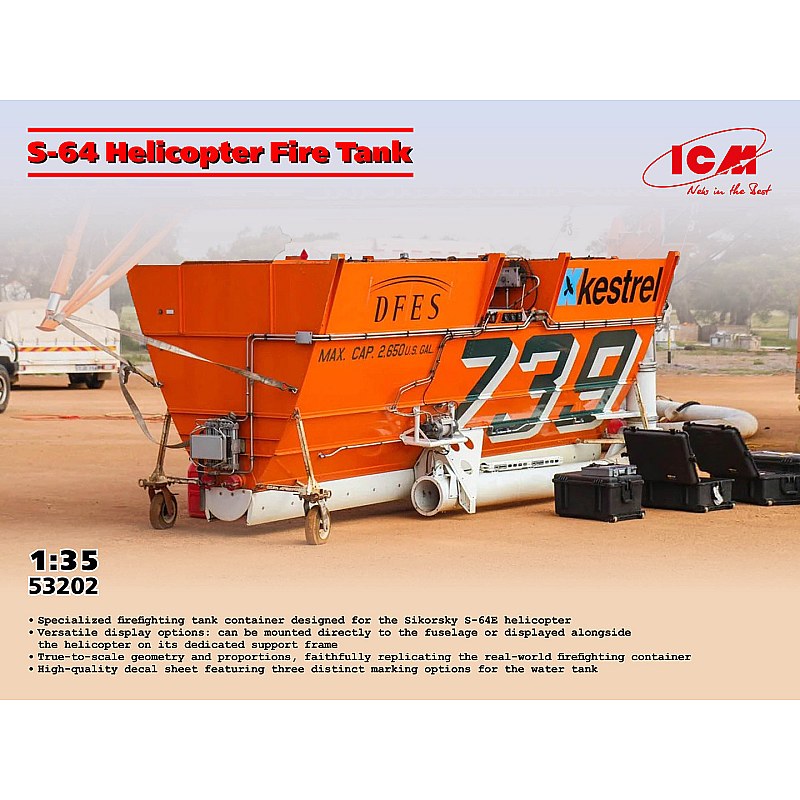 ICM S-64E Helicopter Fire Tank (1/35) 53202 ICM S-64E Helicopter Fire Tank (1/35) 53202