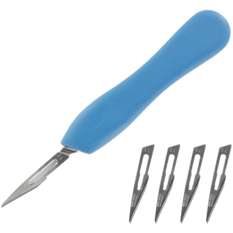 Modelcraft Plastic Scalpel & 5 No.11 Blades PKN5002/11 Modelcraft Plastic Scalpel & 5 No.11 Blades PKN5002/11