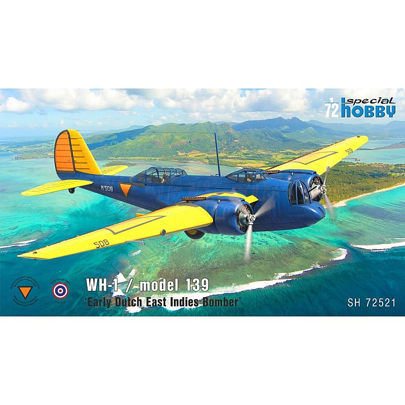 Special Hobby WH-1 Model 139 Dutch East Indies Bomber (1/72) SH72521