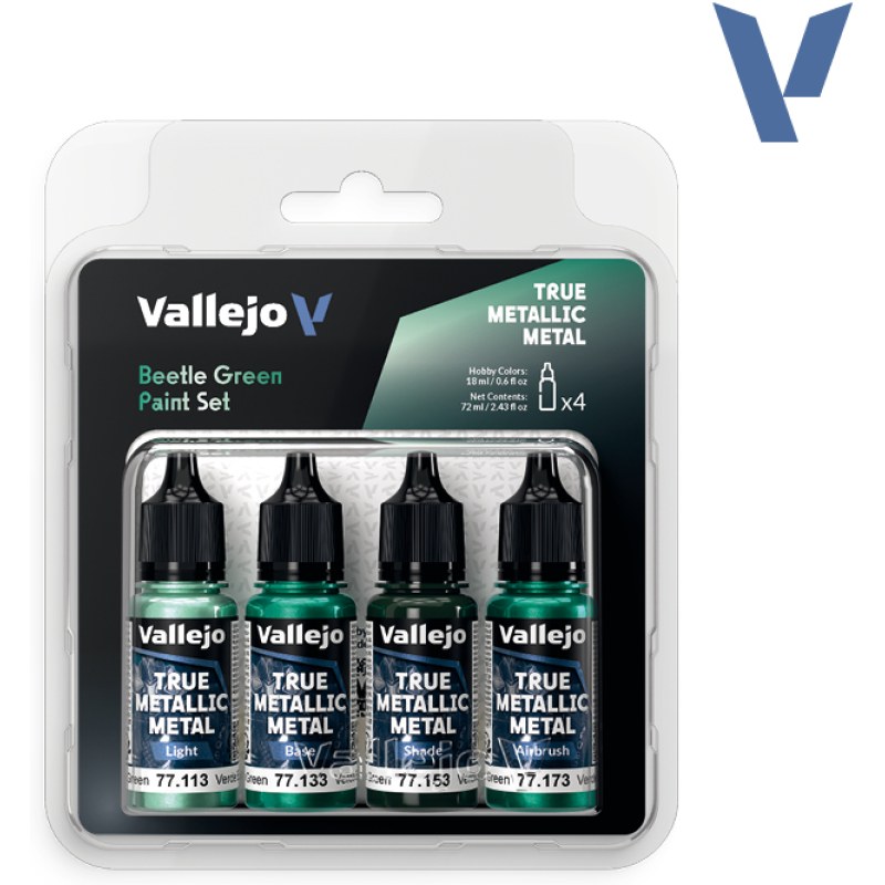 Vallejo Beetle Green Paint Set 77.265