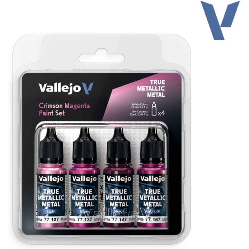 Vallejo Crimson Magenta Paint Set 77.261