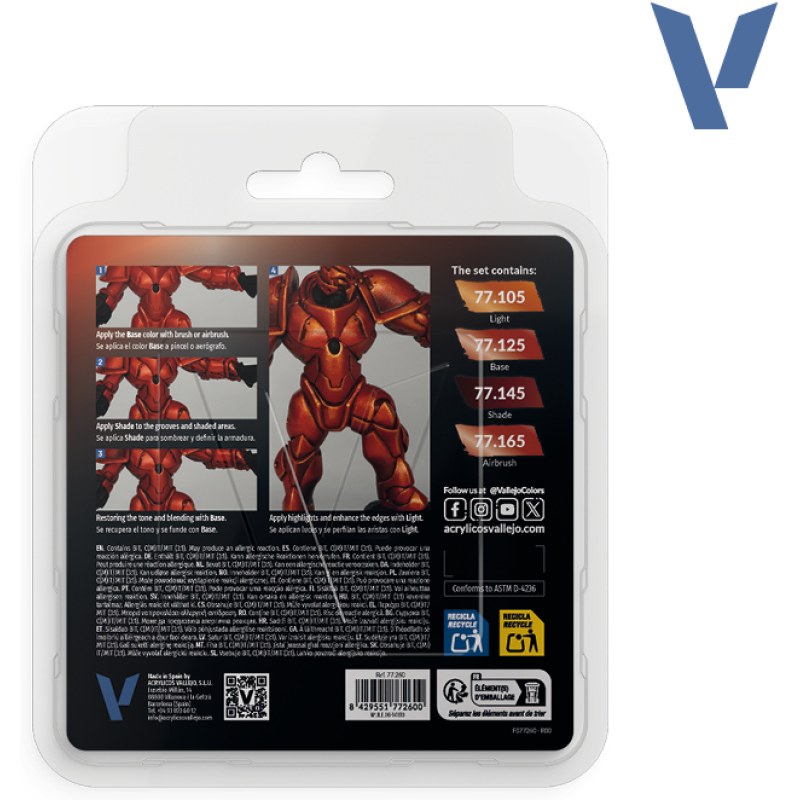 Vallejo Forged Red Paint Set 77.260 additional image 2