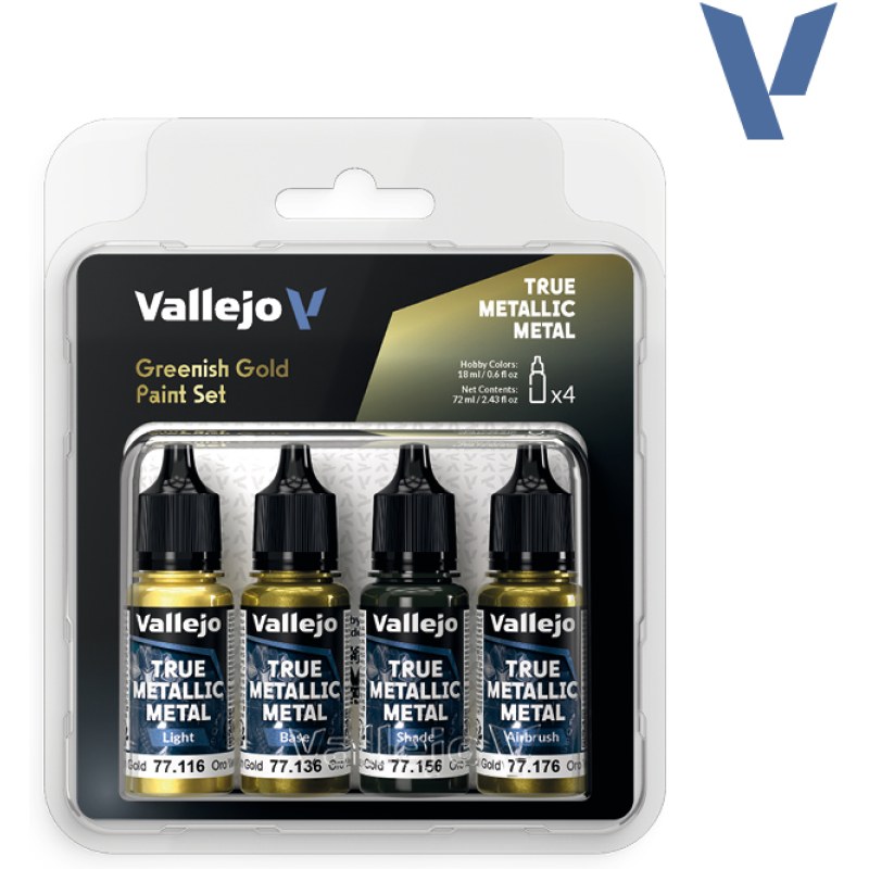 Vallejo Greenish Gold Paint Set 77.267