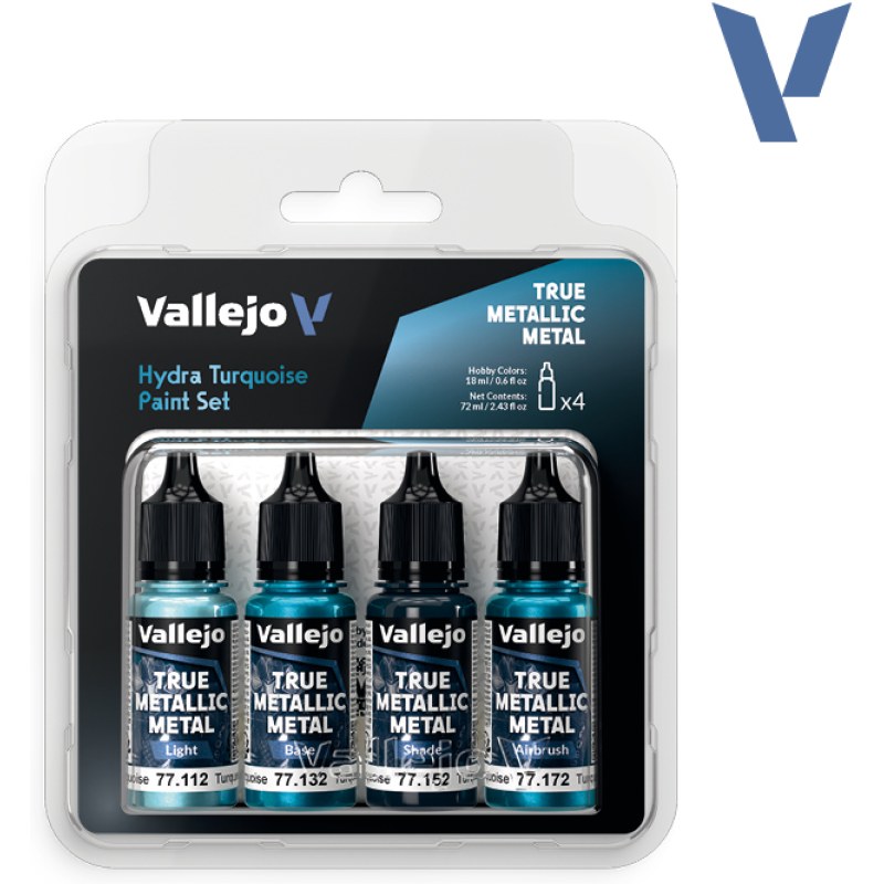 Vallejo Hydra Turquoise Paint Set 77.264