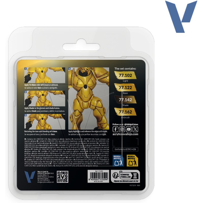 Vallejo Radiant Yellow Set 77.259 additional image 2