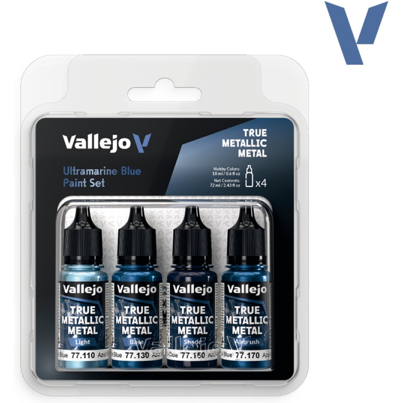 Vallejo Ultramarine Blue Paint Set 77.263