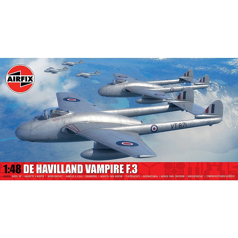 Airfix De Havilland Vampire F.3 (1/48) A06107A