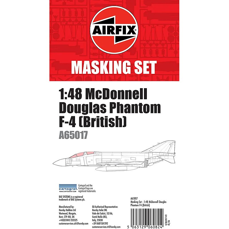 Airfix Phantom FG.1 Masking Set (1/48) A65017 Airfix Phantom FG.1 Masking Set (1/48) A65017