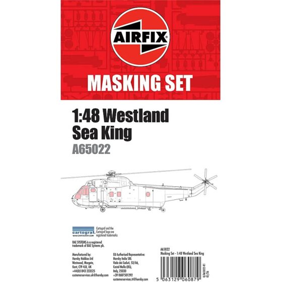 Airfix Westland Sea King Masking Set (1/48) A65022 Airfix Westland Sea King Masking Set (1/48) A65022