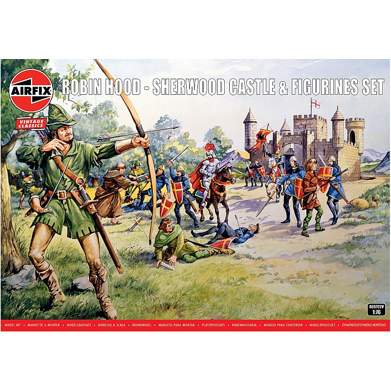 Airfix Robin Hood Sherwood Castle & Figurines Set (1/76) A06702V