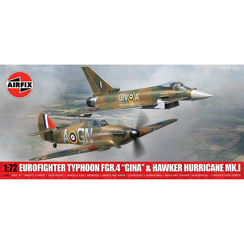 Airfix Eurofighter Typhoon FGR.4 GINA & Hurricane Mk.I (1/72) A40002