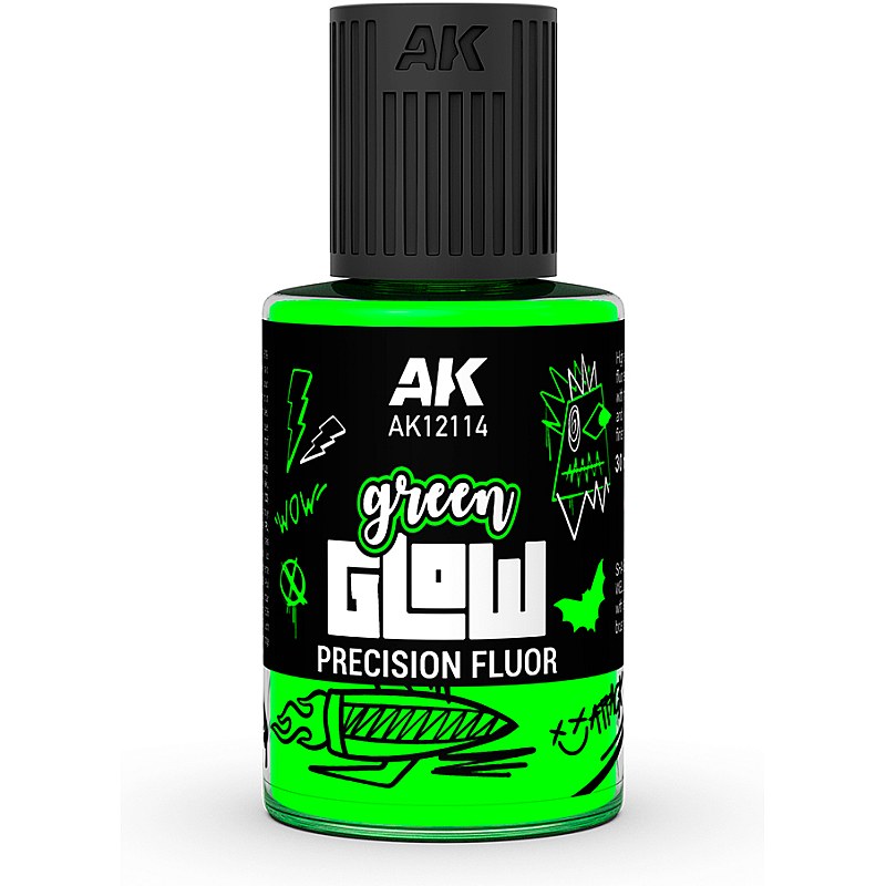 AK Interactive GREEN GLOW PRECISION FLUOR 30ml AK12114
