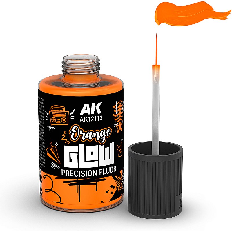 AK Interactive ORANGE GLOW PRECISION FLUOR 30ml AK12113 additional image 2