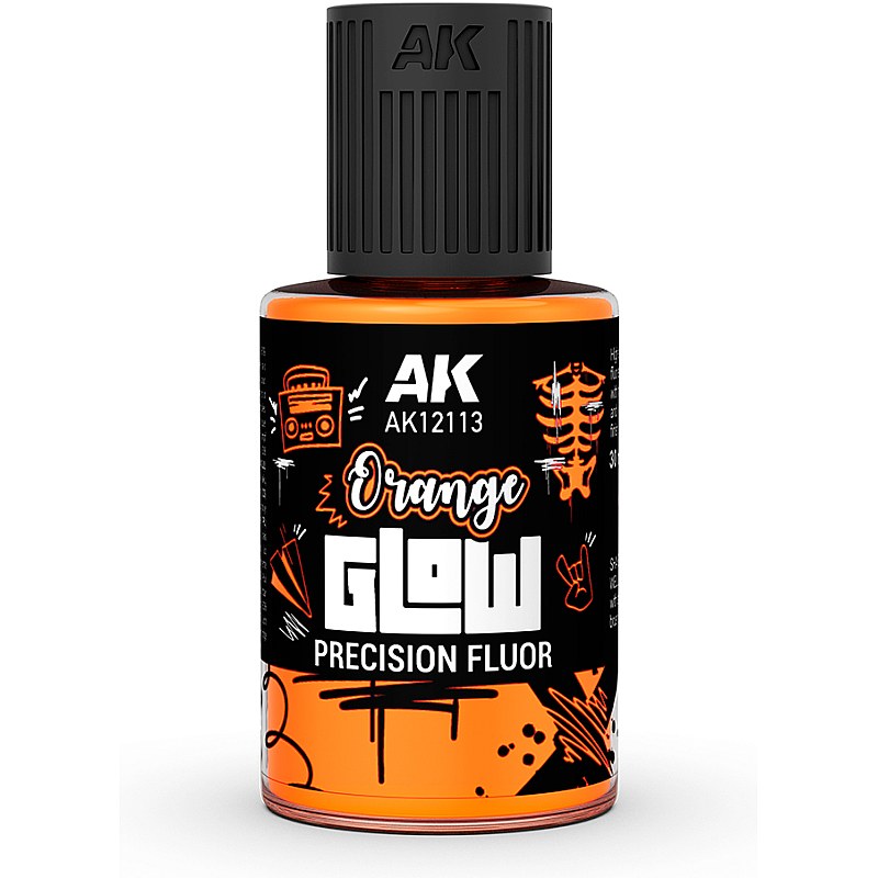 AK Interactive ORANGE GLOW PRECISION FLUOR 30ml AK12113