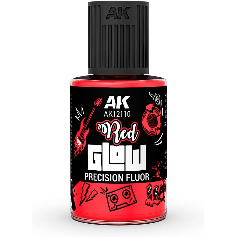 AK Interactive RED GLOW PRECISION FLUOR 30ml AK12110