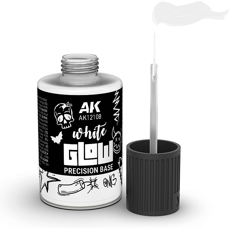 AK Interactive AK Interactive White Glow Precision Fluor Base (30ml) AK12108 30ml AK12108 additional image 2