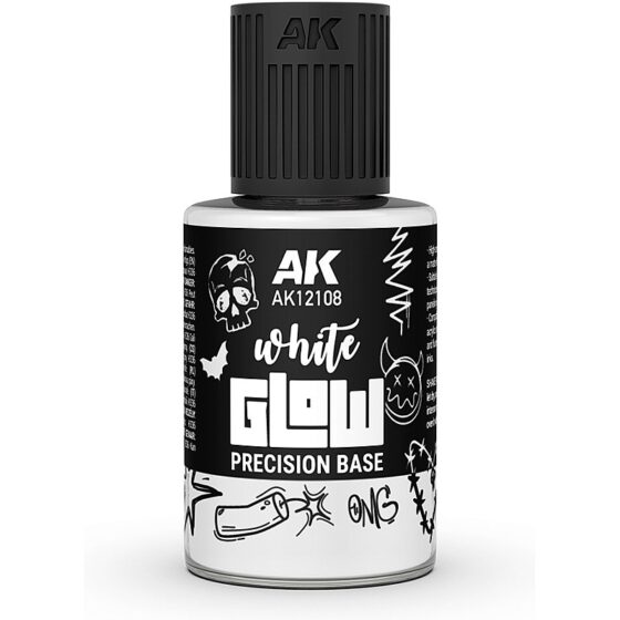 AK Interactive White Glow Precision Fluor Base (30ml) AK12108