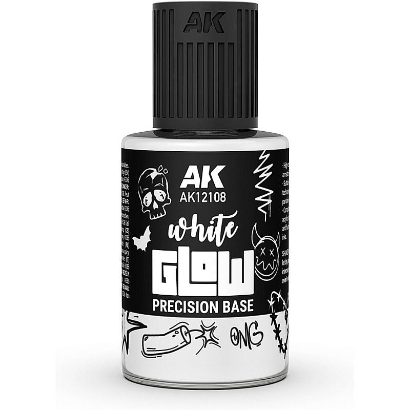 AK Interactive White Glow Precision Fluor Base (30ml) AK12108
