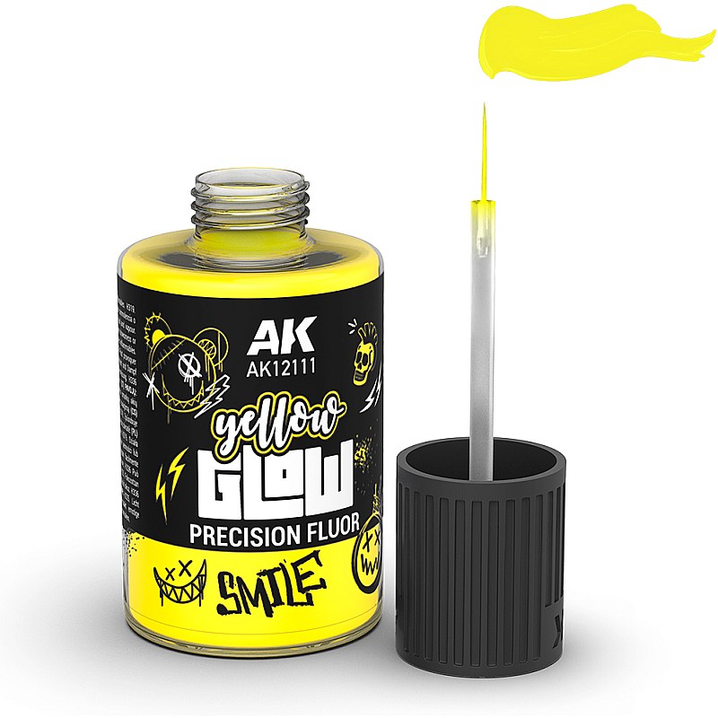 AK Interactive YELLOW GLOW PRECISION FLUOR 30ml AK12111 additional image 2