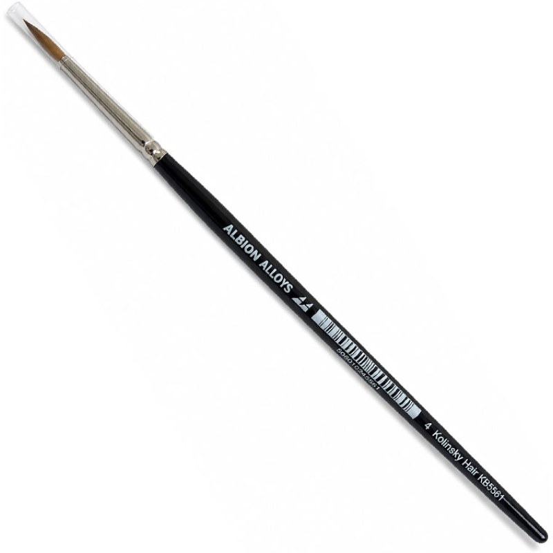 Albion Alloys Round Pointed Kolinsky Brush (Size 1) KB5561