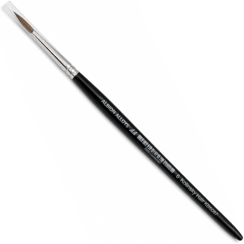 Albion Alloys Round Pointed Kolinsky Brush (Size 5) KB6087