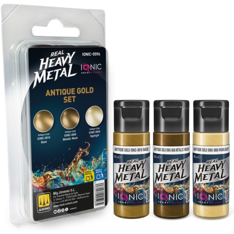 Ammo Real Heavy Metal Antique Gold Set IONIC-0596
