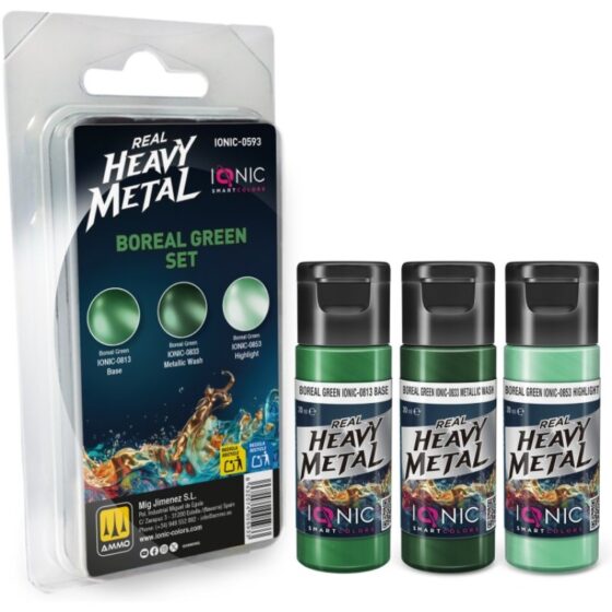 Ammo Real Heavy Metal Boreal Green Set IONIC-0593 Ammo Real Heavy Metal Boreal Green Set IONIC-0593