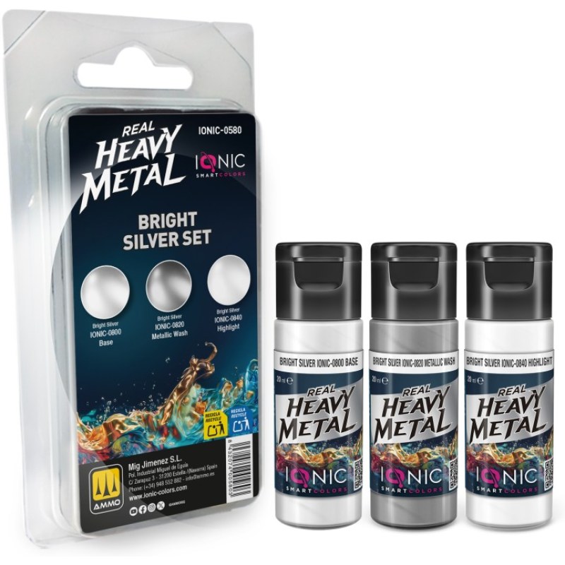 Ammo Real Heavy Metal Bright Silver Set IONIC-0580