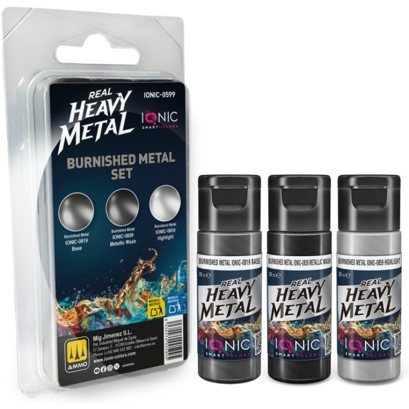 Ammo Real Heavy Metal Burnished Metal Set IONIC-0599