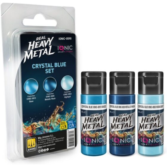 Ammo Real Heavy Metal Crystal Blue Set IONIC-0590 Ammo Real Heavy Metal Crystal Blue Set IONIC-0590