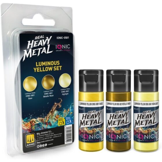 Ammo Real Heavy Metal Luminous Yellow Set IONIC-0581 Ammo Real Heavy Metal Luminous Yellow Set IONIC-0581