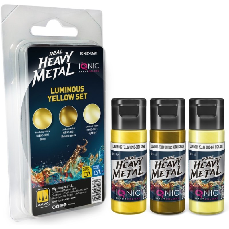 Ammo Real Heavy Metal Luminous Yellow Set IONIC-0581